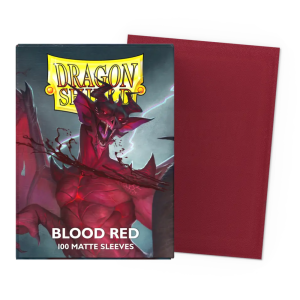 Dragon Shield – 100 Fundas de Cartas Standard Matte – Blood Red
