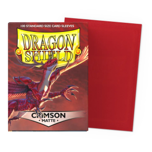 Dragon Shield – 100 Fundas de Cartas Standard Matte – Crimson