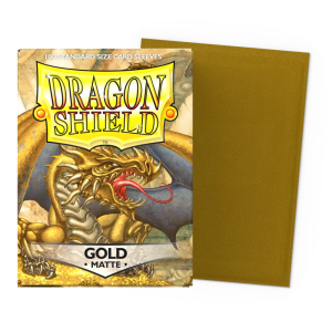 Dragon Shield – 100 Fundas de Cartas Standard Matte – Gold