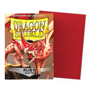 Dragon Shield – 100 Fundas de Cartas Standard Matte – Ruby