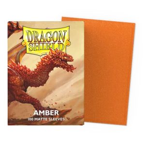 Dragon Shield – 100 Fundas de Cartas Standard Matte – Amber